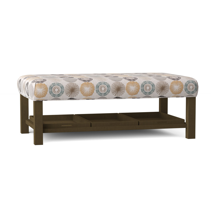 Repose-pieds Paula Deen Home, Mélasse, Velours performance brun tweed 8