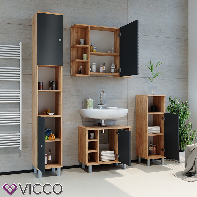 Cali-May 800mm W 640mm H Surface Frameless Medicine Cabinet Mirror 5 Adjustable
