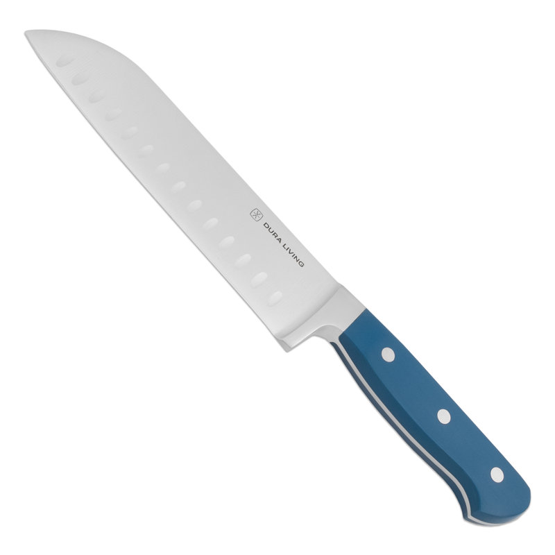 Dura Living 7'' Santoku Knife, Royal Blue