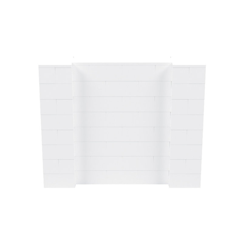 Ensemble mural 4 pi de hauteur Everblock, 60", Blanc