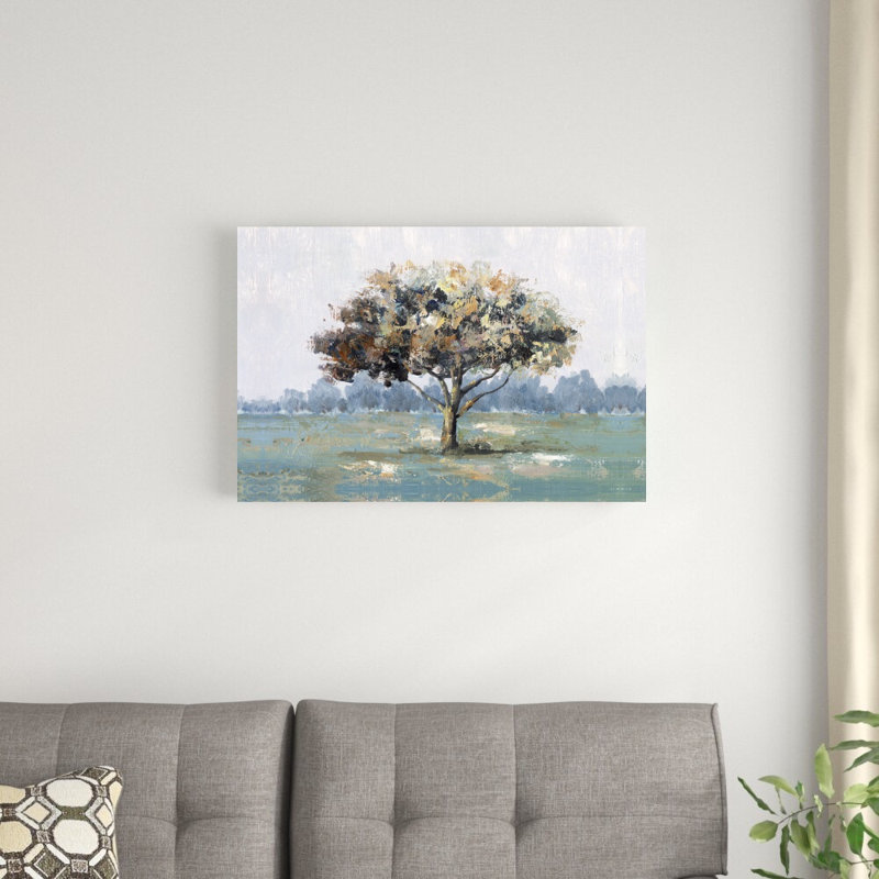 Arbre coloré, reproduction d’art sur toile tendue, H 12 po x l 18 po