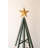 GREEN PAINTED METAL CHRISTMAS TREE ORNAMENT DISPLAY
