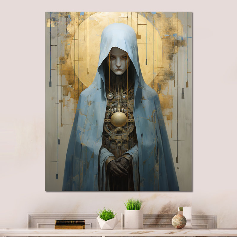 «Folk Religion», art mural en métal, H 32 po x l 24 po x P 1 po
