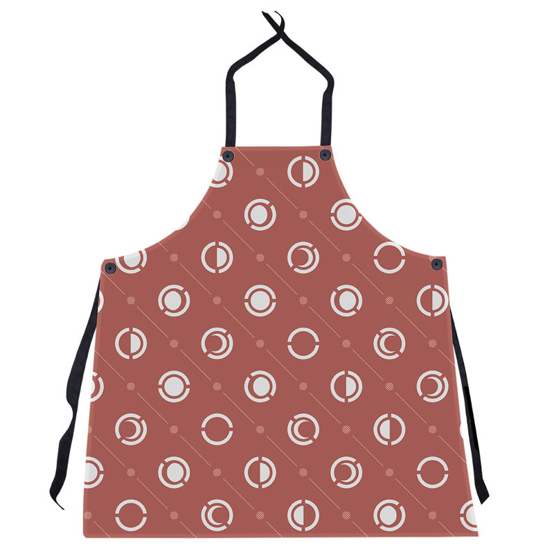 Skeffingt Bib Apron, White/Red
