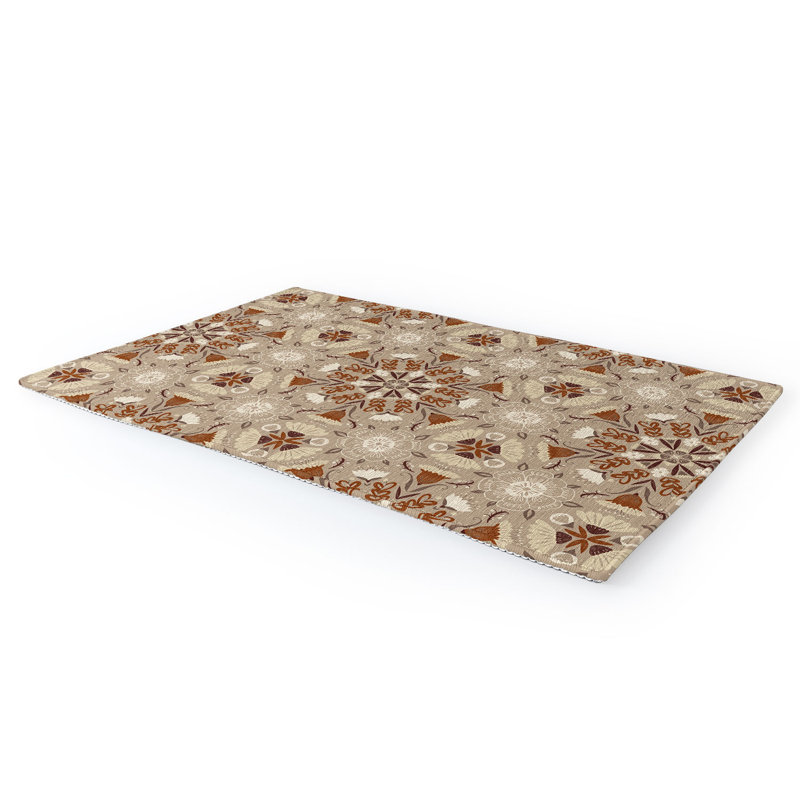 Floral Indoor Rug, Rectangle 5' x 7'