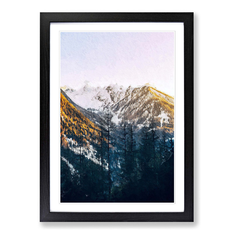 Tall Trees - Picture Frame Painting Print, Black Framed, 65cm H x 48cm W x 2cm D