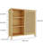 Small And Slim Single-Door Storage Solution For Home - 2 Open Shelves Hidden Cupboard, Fits Corners, Freestanding Linen Tower, Easy Assembly, 34.12 Lb Product Weight
