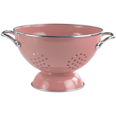 Passoire en émail thermolaquée Reston Lloyd, rose, 1 pinte