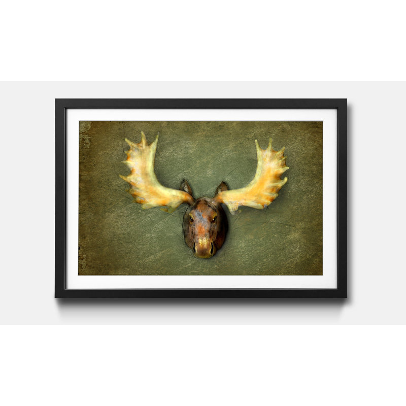 The Elk - Single Picture Frame Print, 60cm H x 80cm W