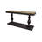 Wood Distressed Console Table with Brown Wood Top