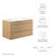 Meuble-lavabo mural 36 po Modway Render-415697354