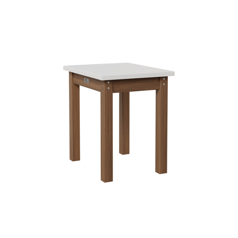 Berlin Gardens Economy End Table, Antique Mahogany, White