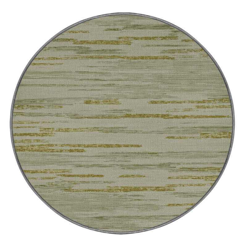 Tapis abstrait lavable à la machine, Rond 4 pi
