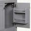 Meuble-lavabo de 30 po avec lavabo simple, meuble-lavabo encastré, armoire de rangement avec 2 portes et un tiroir, fermeture en douceur, rangement multifonctionnel, structure en bois massif-1845985037