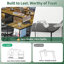 L-Shaped MDF Steel Computer Desk