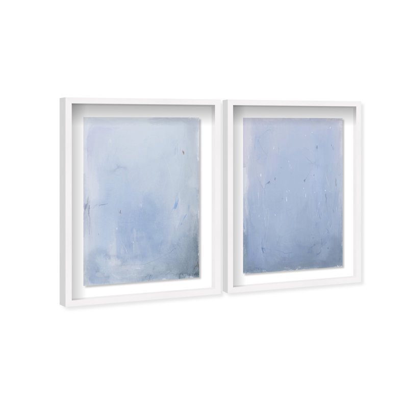 Calm Waters Shadowbox Abstract Print by Oliver Gal, Black Frame, 10 x 15, 21.5"H x 31.5"W, White Shadowbox