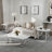 Zahvia Trestle End Table-1725002453-1725002454