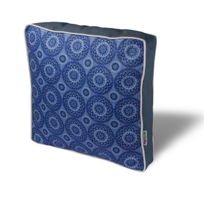 Premium Square Cushion, 16.5 x 16.5 inches, 50% Cotton / 50% Polyester | Washable & Ironable with Concealed Zip | Silicone Filling for Ultimate Comfort | Removable Cover, Perfect for Home Decor & Relaxation