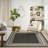 Latitude Run® Horizon Indoor/Outdoor Black Modern Rug-423813802
