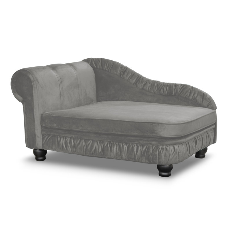 Alana Polyester Pet Bed, Grey/Brown/Blue