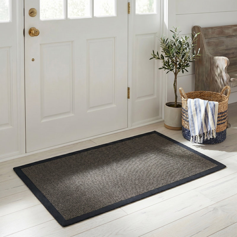 Dollard Natural Fiber Sisal With Latex Solid Color Rug, Rectangle 2'6" x 4'