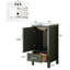 Meuble-lavabo simple autoportant de 18 po entièrement assemblé avec plateau