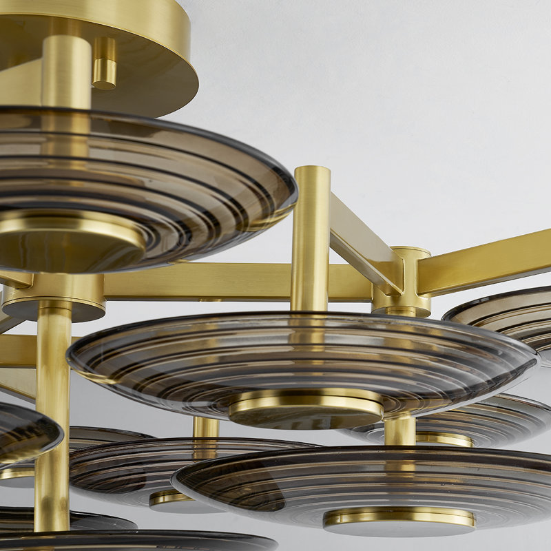 Griston 9 Light Semi Flush by Pembrooke & Ives for Hudson Valley Lighting