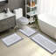 Ensemble de 4 tapis de bain en microfibre absorbante douce avec envers antidérapant (ensemble de 4)-1764055544