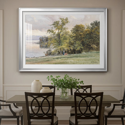 Lake Landscape-Edward Theodore Compton-Framed Print with Mat and glass-1890
