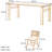 Cherry Wood Rectangular Dining Table Set-102422245