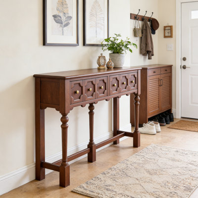 French Retro Solid Wood Console Table