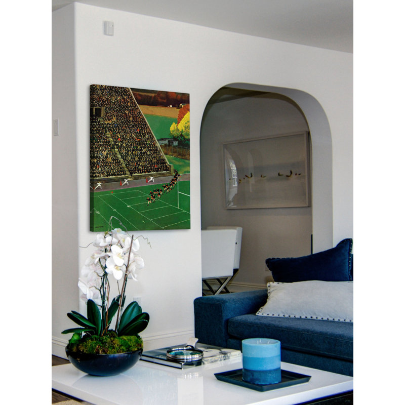 Multi-Color Sports Canvas Print by John Falter, 26" x 33"