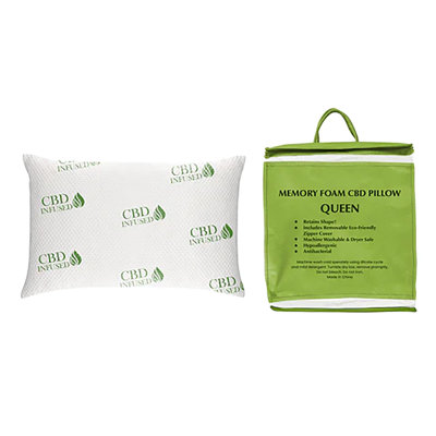 Luxury Memory Foam C.B.D Infused Sleeping Pillow (Set of 2)