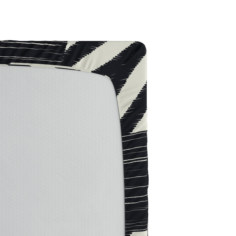 Microfiber Geometric Fitted Sheet, Full Fitted Sheet
