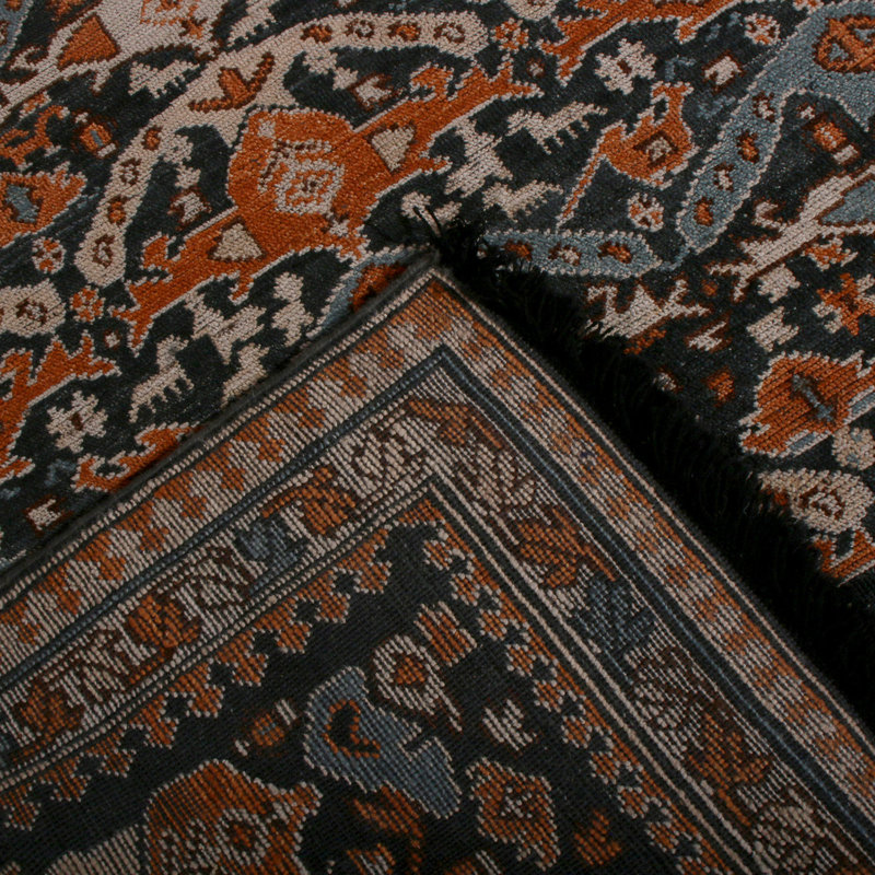 Burano Hand Knotted Wool Geometric Area Rug, Rectangle 5' x 8'