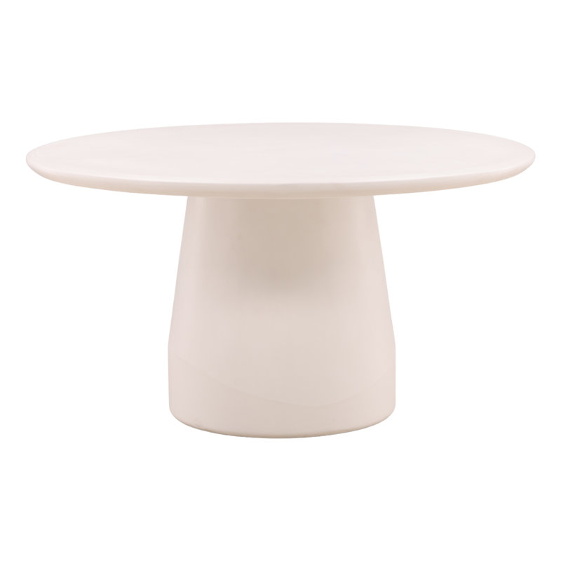 Turell Round Outdoor Dining Table Ivory