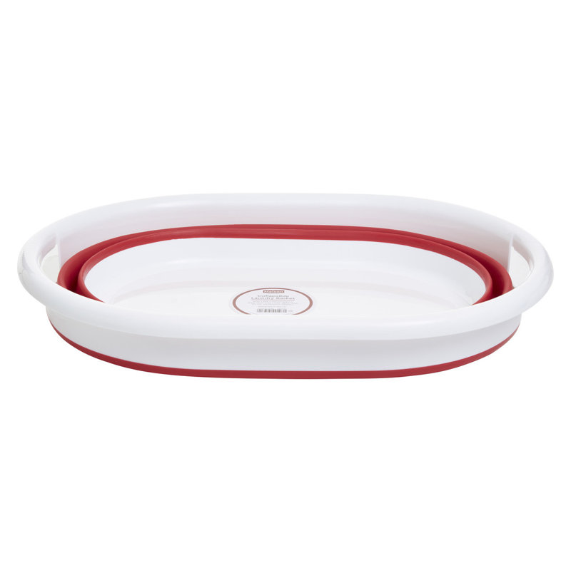 Premier Housewares Plastic Decorative Basket, Red