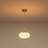 1-light Dimmable Milk Glass Single Pendant