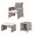 Bar Stool-Table And Chair Set Of 5  Gradient