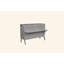 Grand lit escamotable avec port USB et tablettes amovibles de chaque côté, lit escamotable en pin massif pour bureau à domicile, chambre d'amis, gris-978480452-884469246