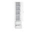 Armoires de garde-manger blanches modernes, panneau de fibres à densité moyenne durable, rangement flexible pour la cuisine et la maison