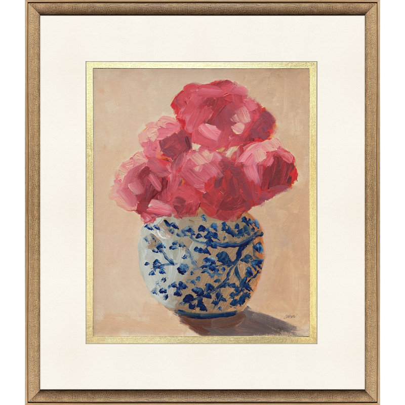Peony Chinoiserie Framed Art