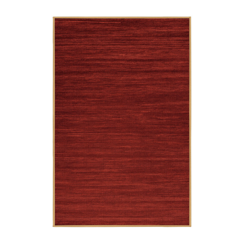 Tapis brun uni lavable à la machine, Rectangulaire 2 pi x 3 pi