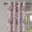 Rideau décoratif à œillets 2 panneaux East Urban Home, 50 po, rosé mauve-1131370820
