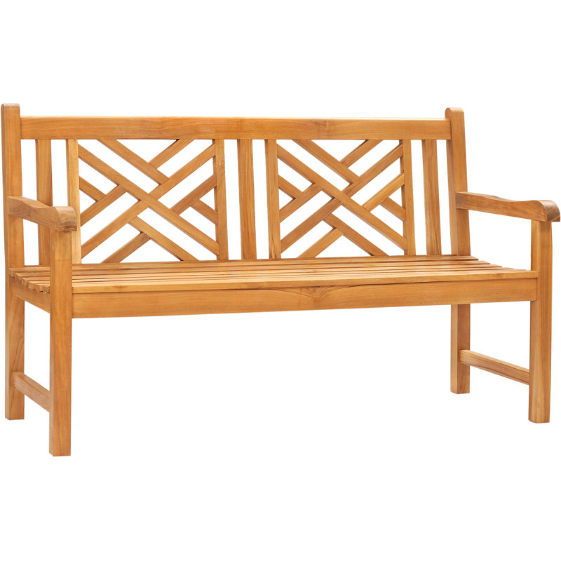 Acworth Outdoor Teak Bench, 59" W x 26" D