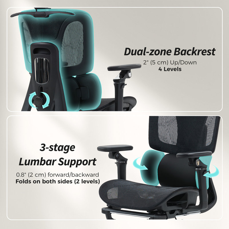 Fauteuil de bureau ergonomique en filet avec dossier haut ergonomique