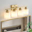 Appliques murales de salle de bain moderne en fer Bright Bright Lighting