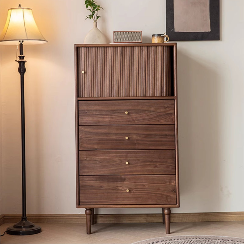 Buffet en bois de noyer massif