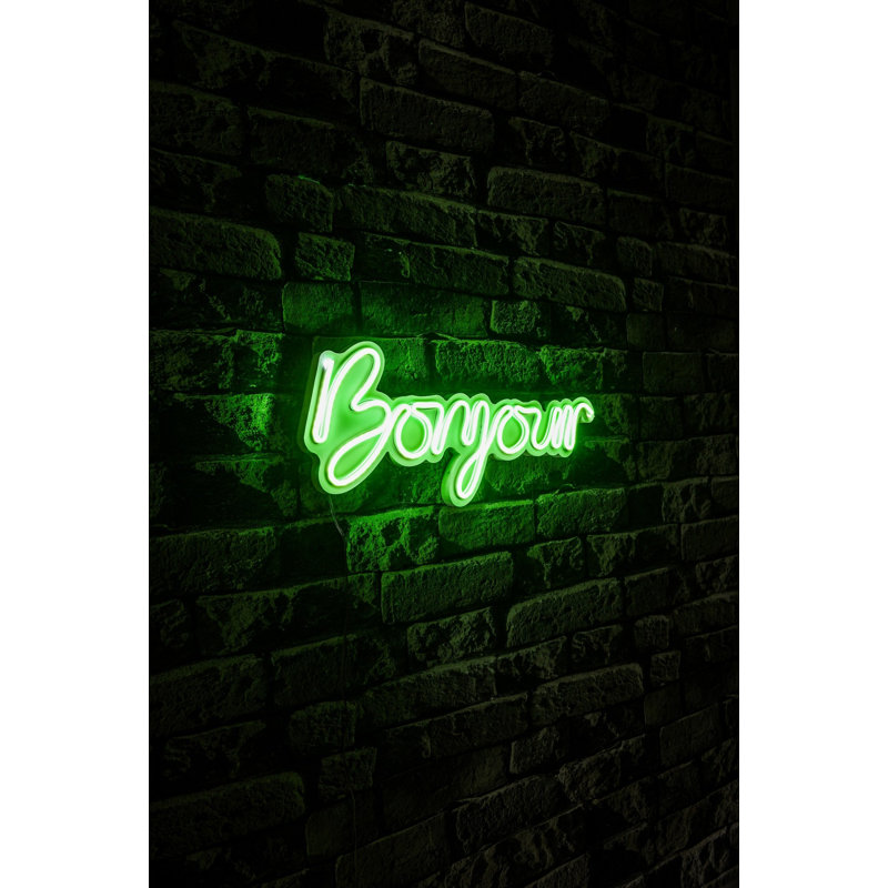 Ruban flexible à DEL néon, 14,2 x 7,5 x 0,8 pouces, vert | IP67 imperméable, 570 lumens, 5500K | Adaptateur d'alimentation 12V DC, longueur totale de 375 cm | Parfait pour la décoration intérieure, les fêtes et les projets créatifs