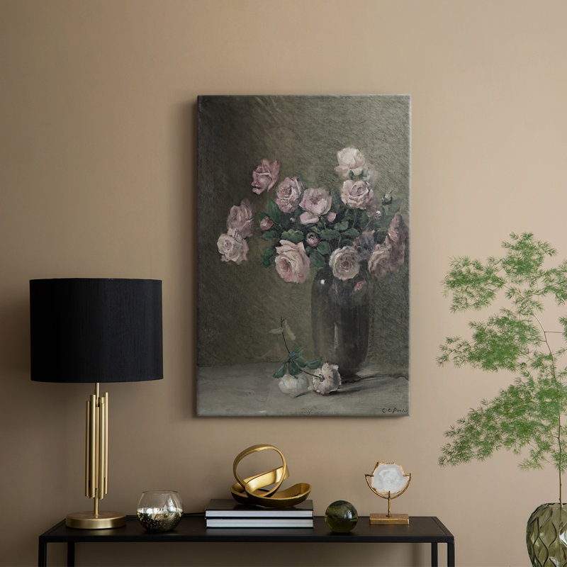 Motif floral rétro Lxxxxi - galerie Cavas, H 60 po x l 40 po